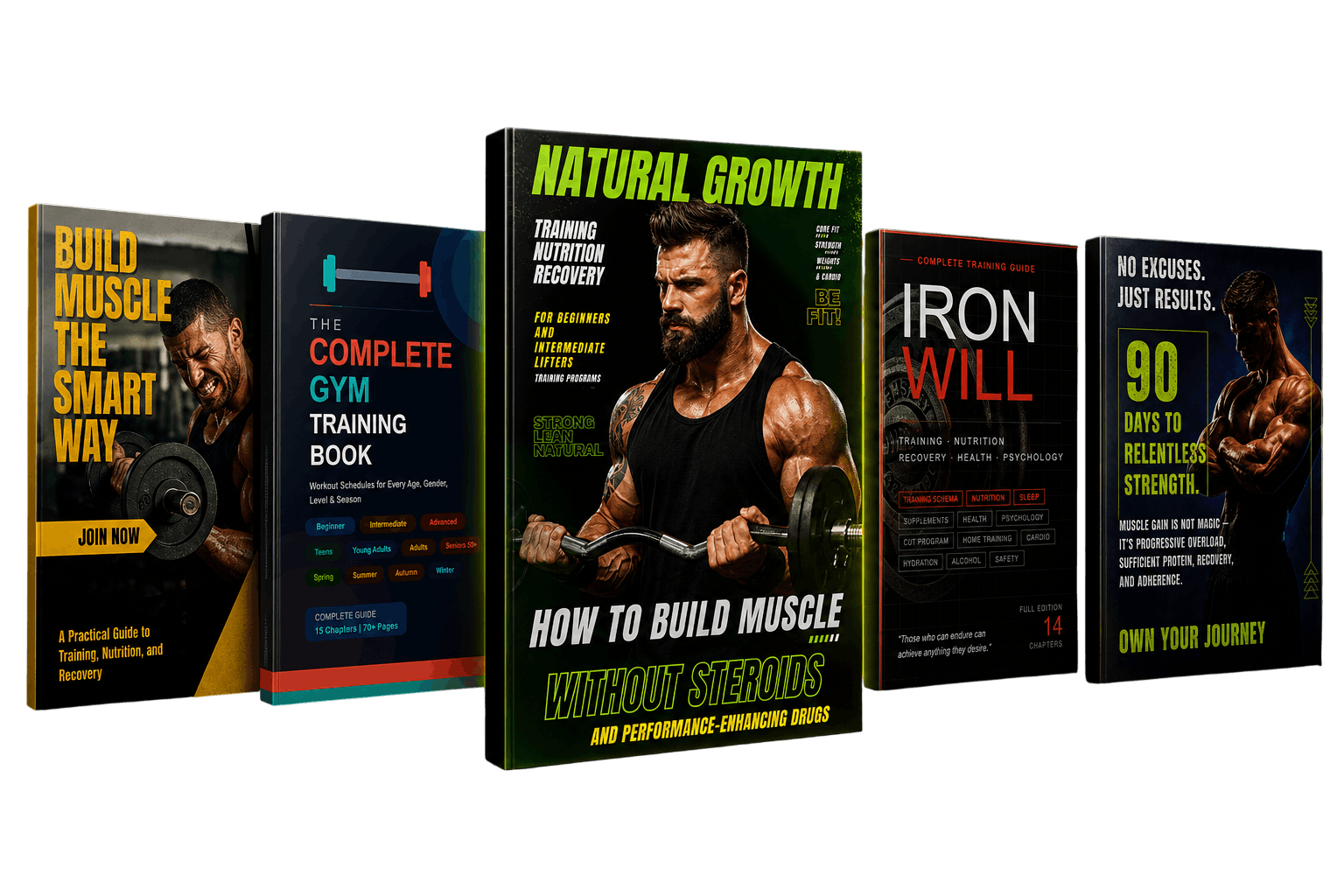 Complete 5-book muscle growth collection